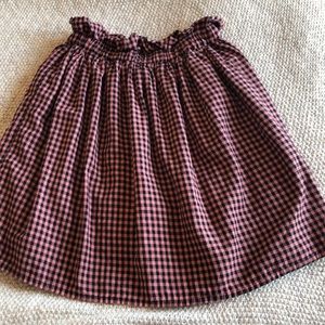 Checkered Skater Skirt